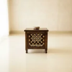 Wooden Stool with Storage