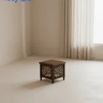 Wooden Stool with Storage