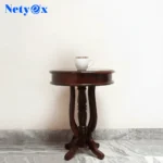 Sheesham Wood Round End Table (Brown)