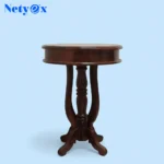 Sheesham Wood Round End Table (Brown)