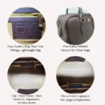 Brown Genuine Leather Tote Bag