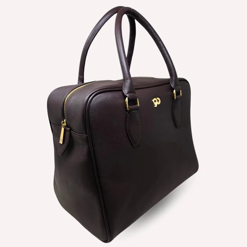 Brown Genuine Leather Tote Bag