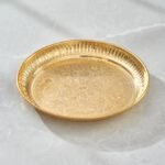 Handcrafted 10-Inch Pure Brass Plate