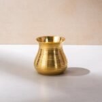 Handcrafted Brass Matki-Style Glass Set (Pair)