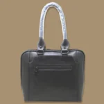 Premium Grey Genuine Leather Handbag for Women