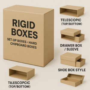 Premium Rigid Boxes (Set-Up Boxes Hard Boxes Chipboard Boxes)