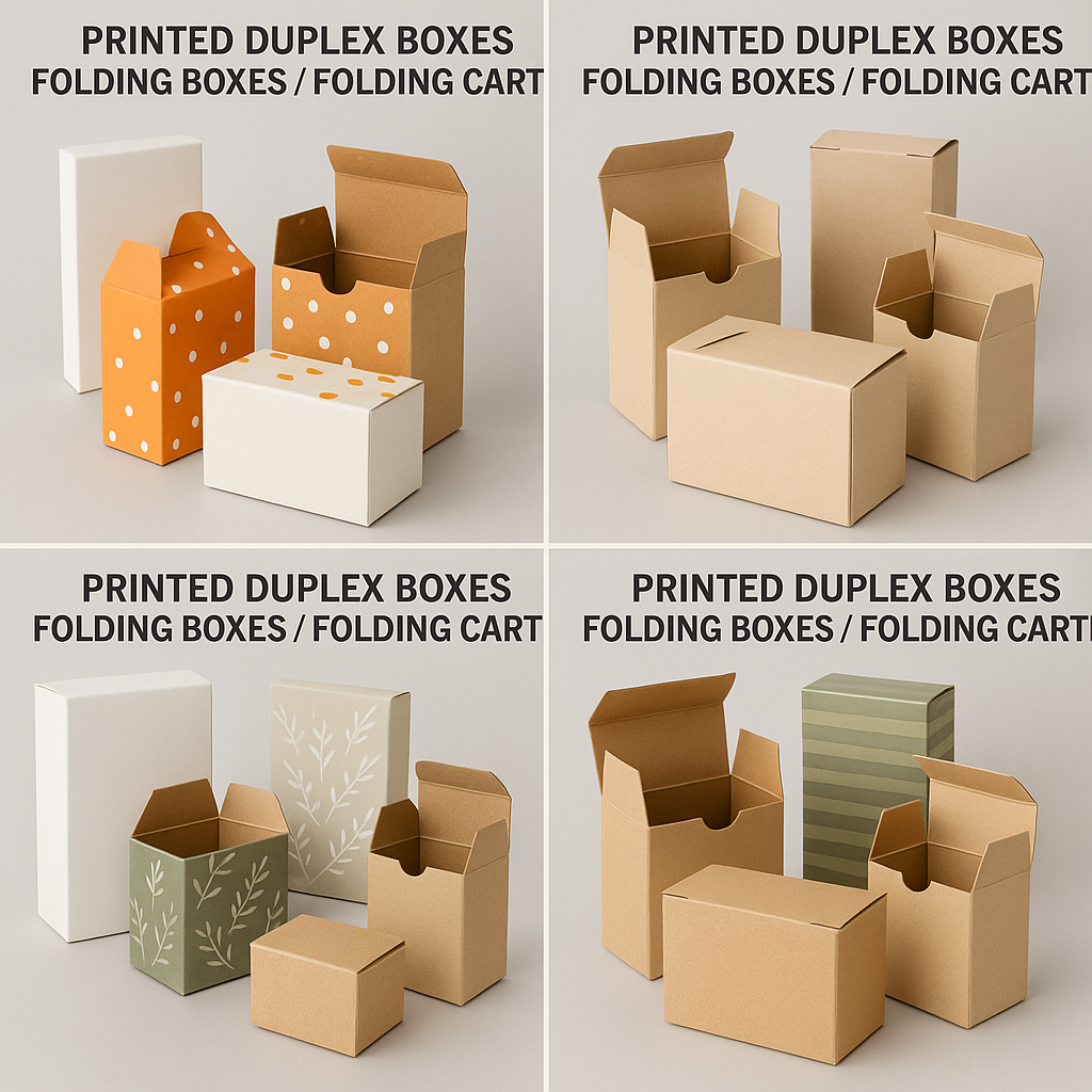 Printed Duplex boxes Folding Boxes Folding cartons