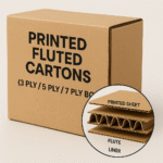 Printed Fluted cartons (3 ply 5 ply 7 ply box)