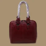 Red Genuine Leather Women's Handbag