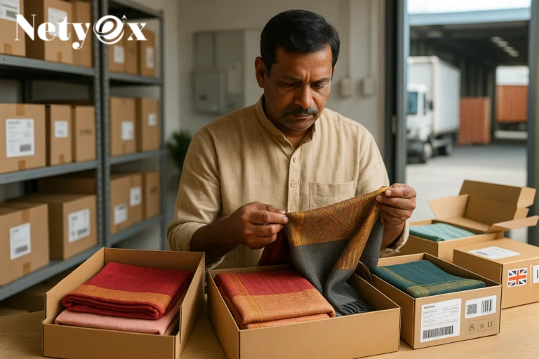 How to Export Handloom Products from India to UK