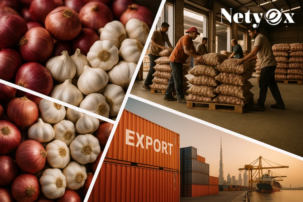 How to Export Onions & Garlic from India to Gulf Countries