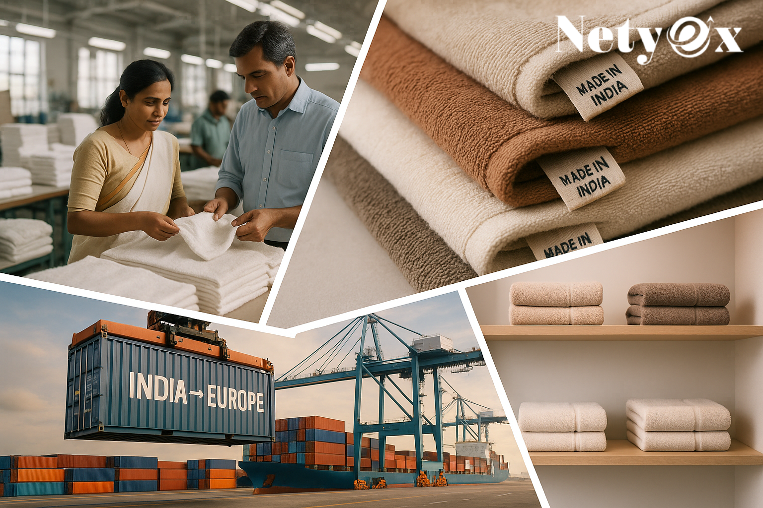 How to Export Towels from India to Europe