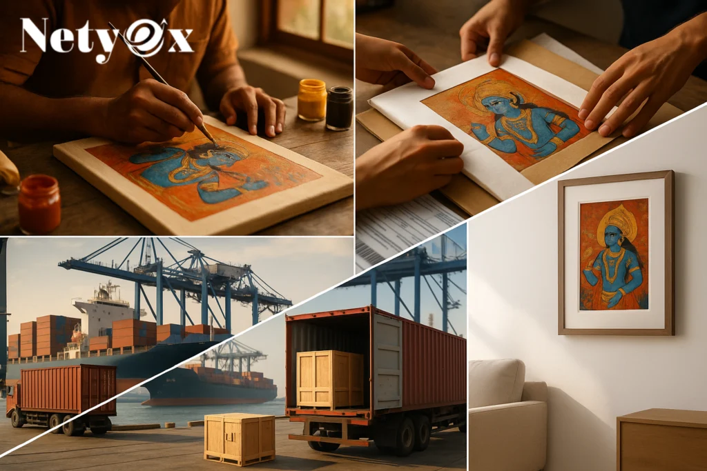 The Process of Exporting Indian Paintings to USA