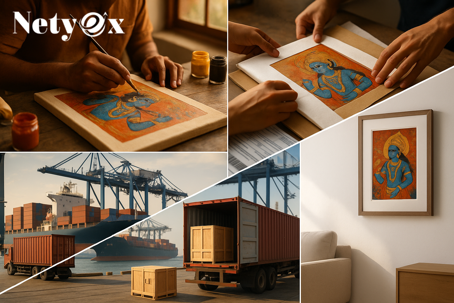 The Process of Exporting Indian Paintings to USA