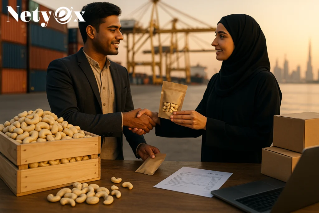 How to Export Cashew Nuts from India to UAE