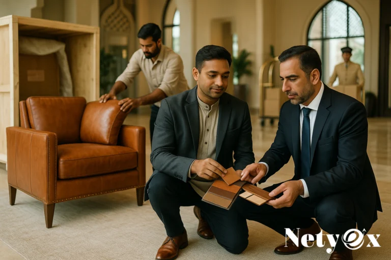 How to Export Leather Furniture from India to UAE Hotels