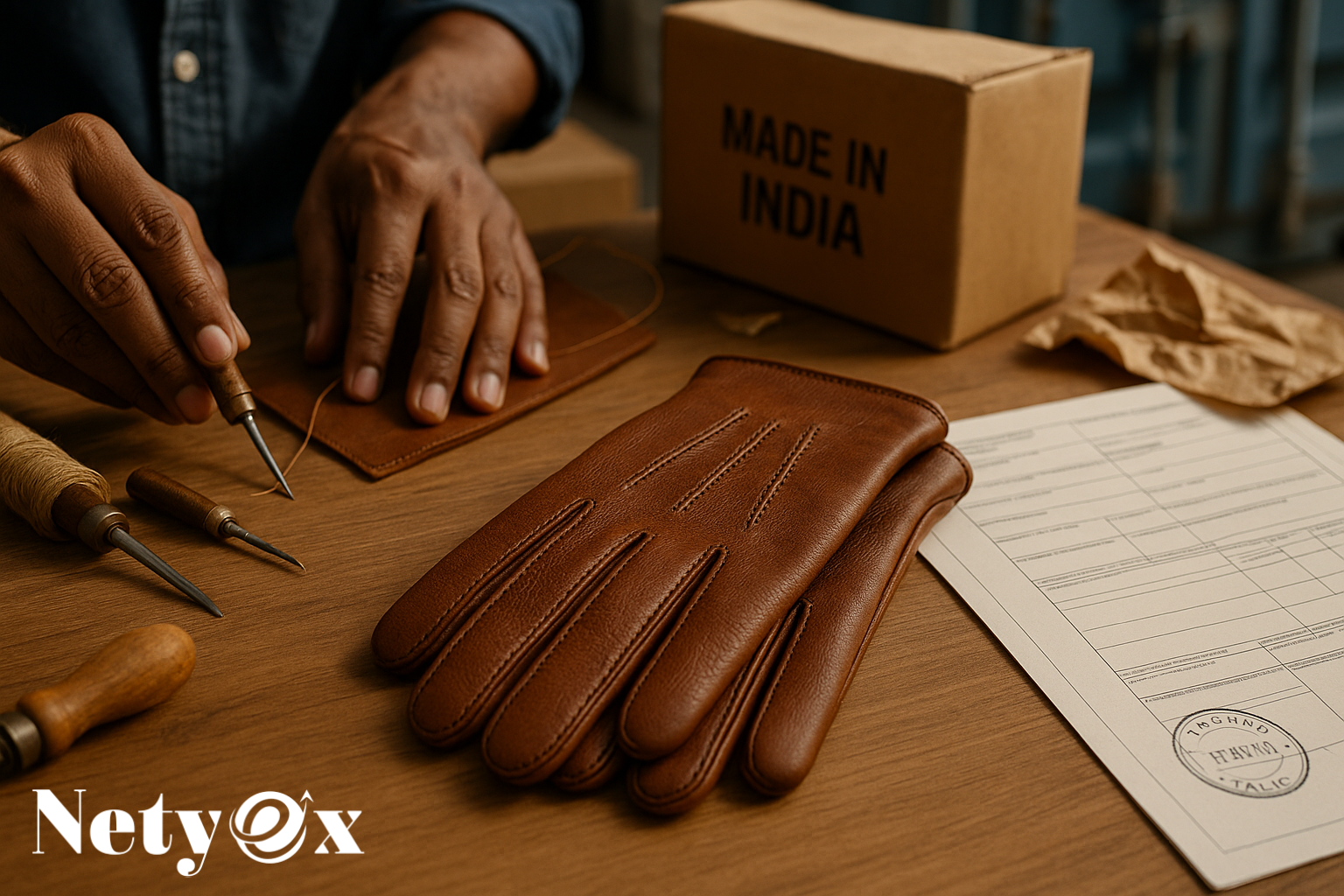 How to Export Leather Gloves from India to Italy