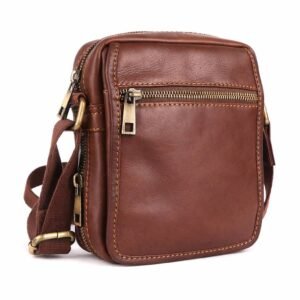 Heritage Compact Leather Crossbody Bag