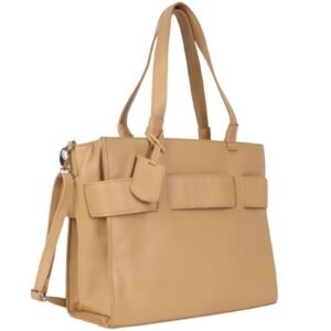 Elegant Edge Leather Tote Bag