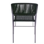 Modern Outdoor Rope Arm Chair with Metal Frame