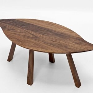 Leaf Shape Solid Wood Coffee Table