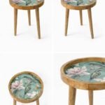 Trendy Wooden Unique Side Table