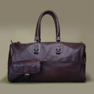 Genuine Leather Duffle Carry All Bag