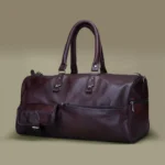 Genuine Leather Duffle Carry All Bag