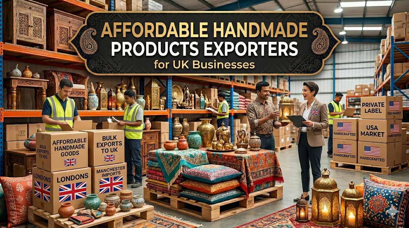 Affordable Handmade Products Exporters India for UK Businesses