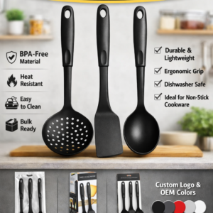 BPA-Free Skimmer, Spatula & Soup Spoon Set