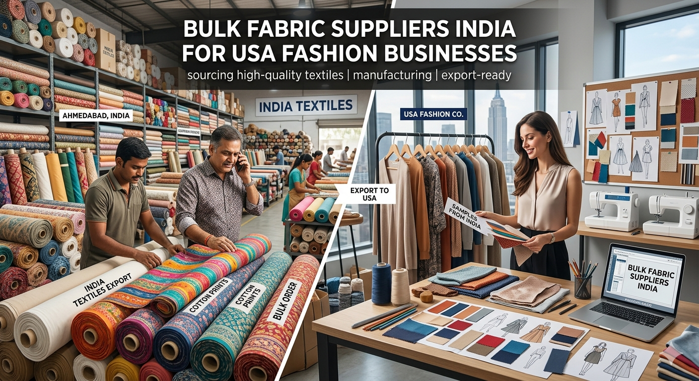 Bulk Fabric Suppliers India for USA Fashion Businesses
