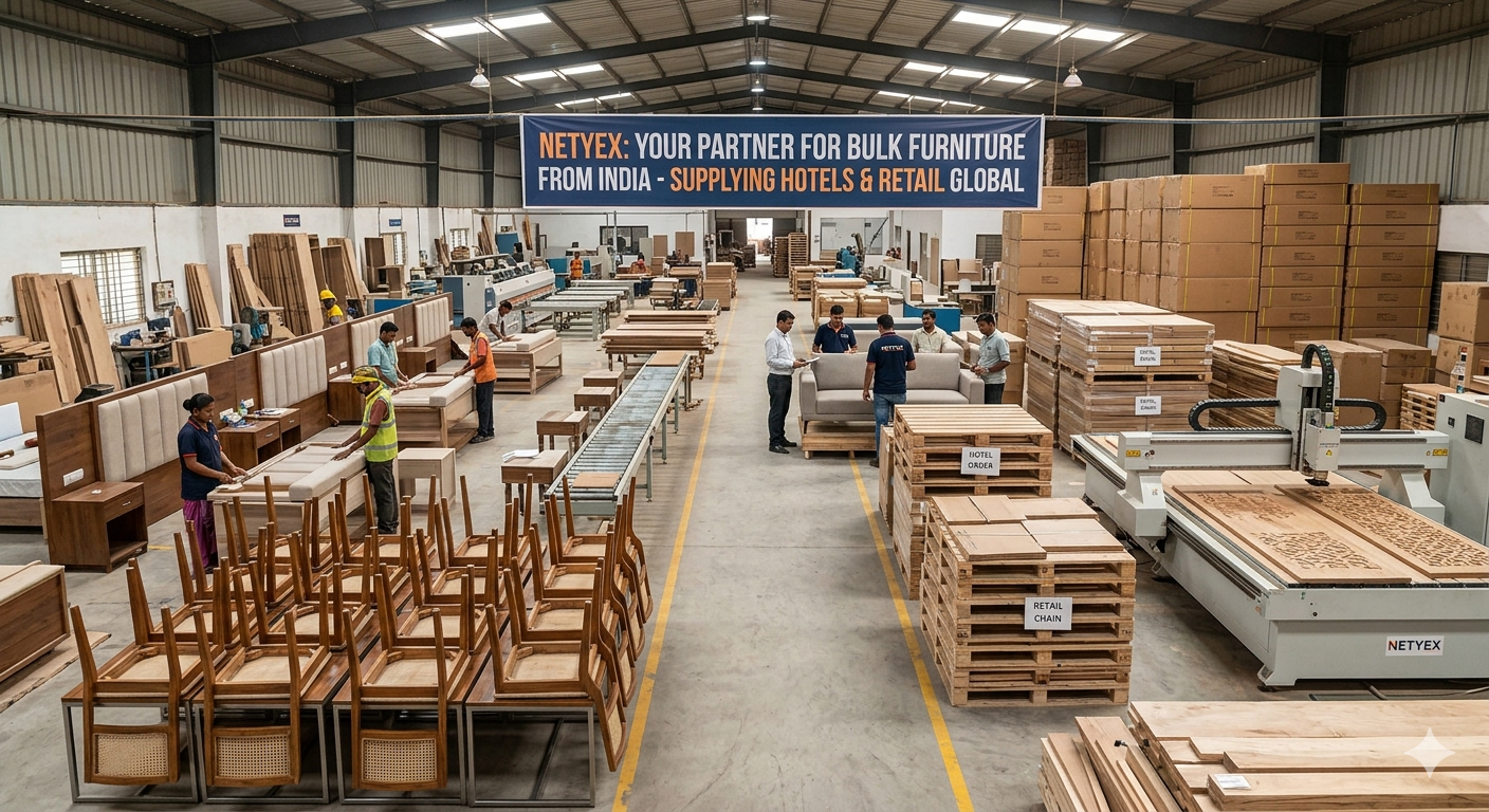 Bulk Furniture Manufacturers India for Hotels and Retail