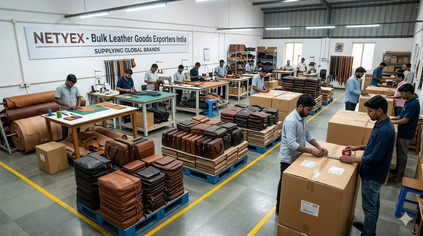 Bulk Leather Goods Exporters India for Global Brands