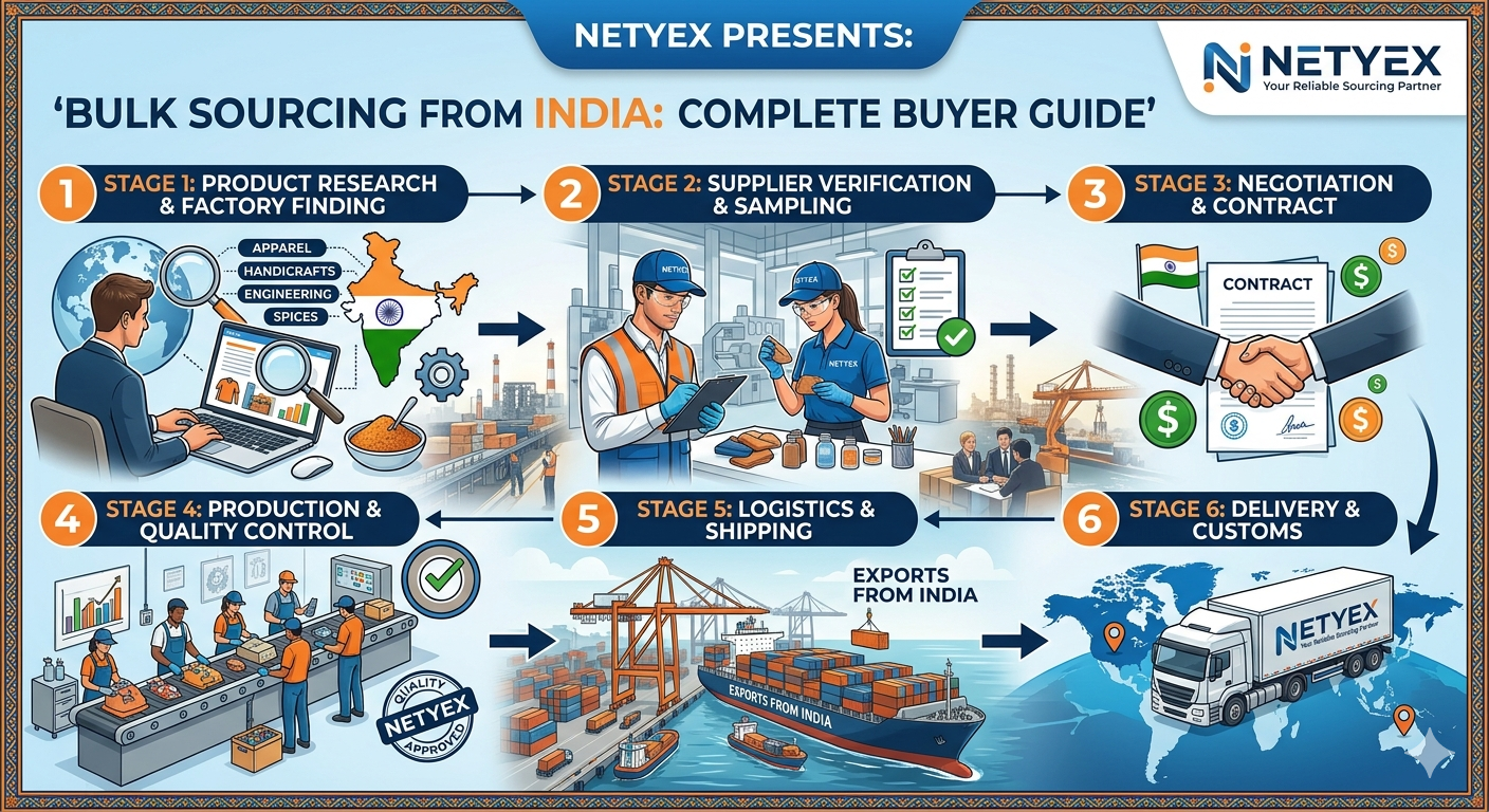 Bulk Sourcing from India: Complete Buyer Guide