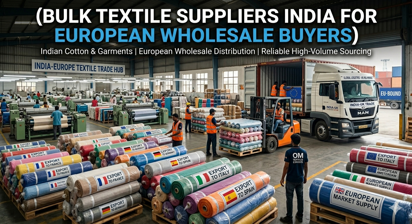 Bulk Textile Suppliers India for European Wholesale Buyers
