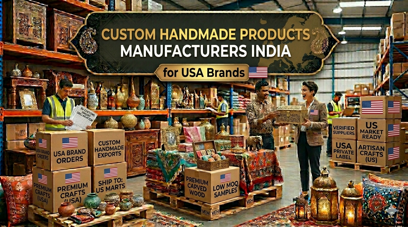 Custom Handmade Products Manufacturers India for USA Brands
