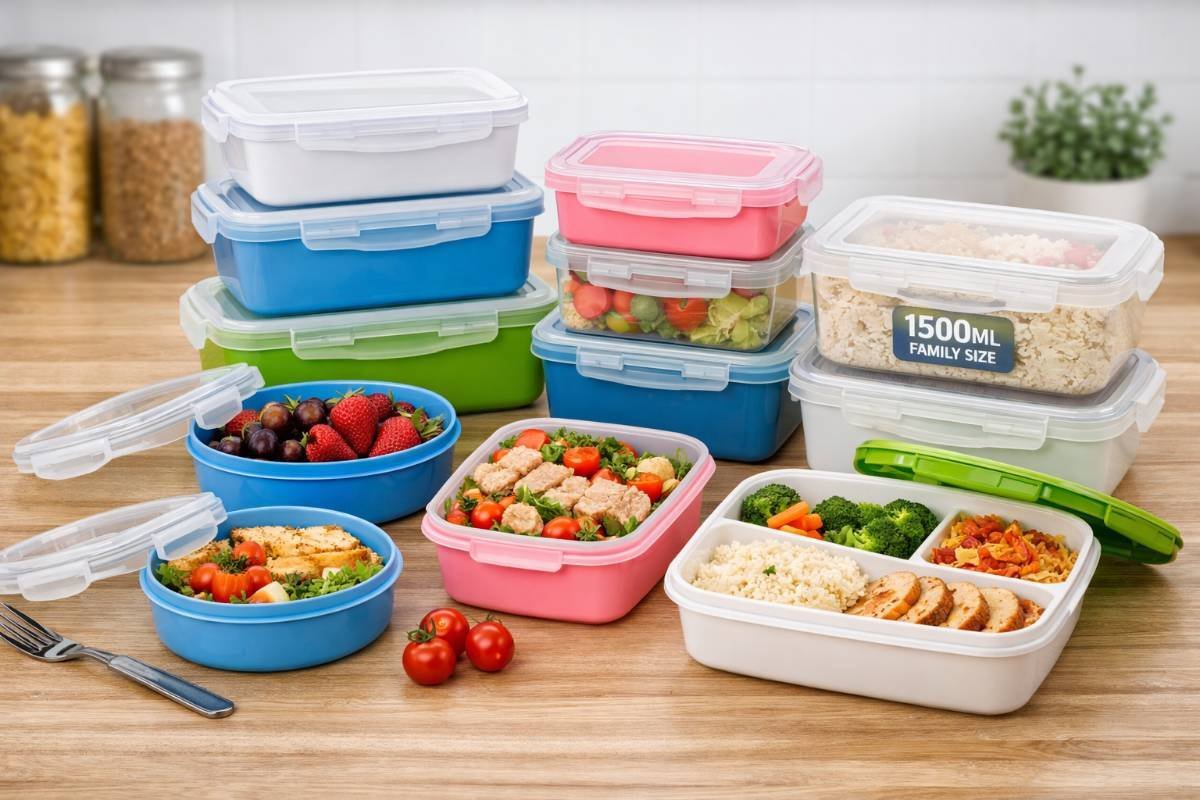 Durable BPA-Free Plastic Lunch Boxes for Daily Use