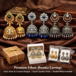 Bulk Ethnic Jhumka Earrings Supplier India | Wholesale Jewelry Exporter