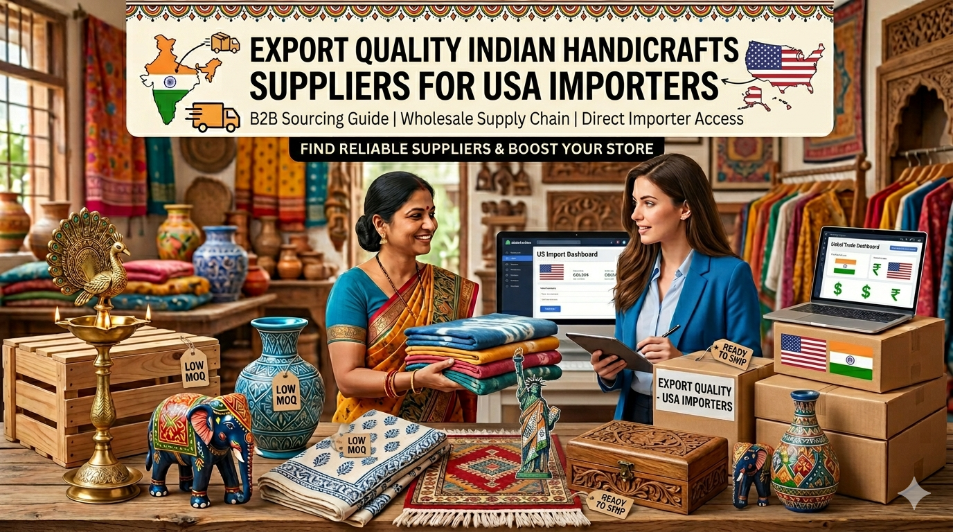 Export Quality Indian Handicrafts Suppliers for USA Importers