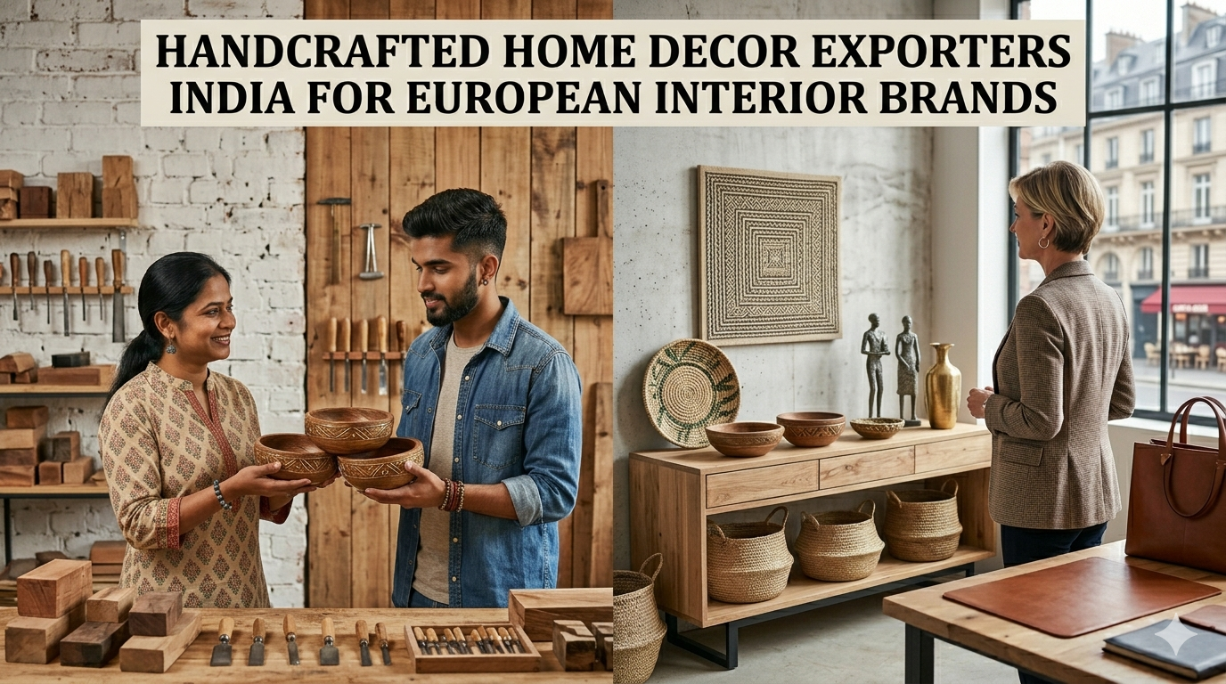 Handcrafted Home Decor Exporters India for European Interior Brands