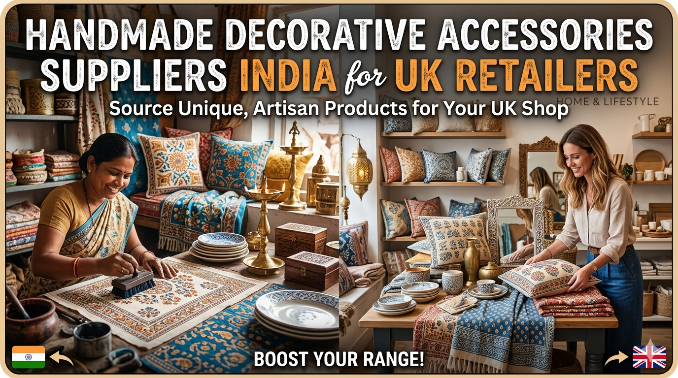 Handmade Decorative Accessories Suppliers India for UK Retailers