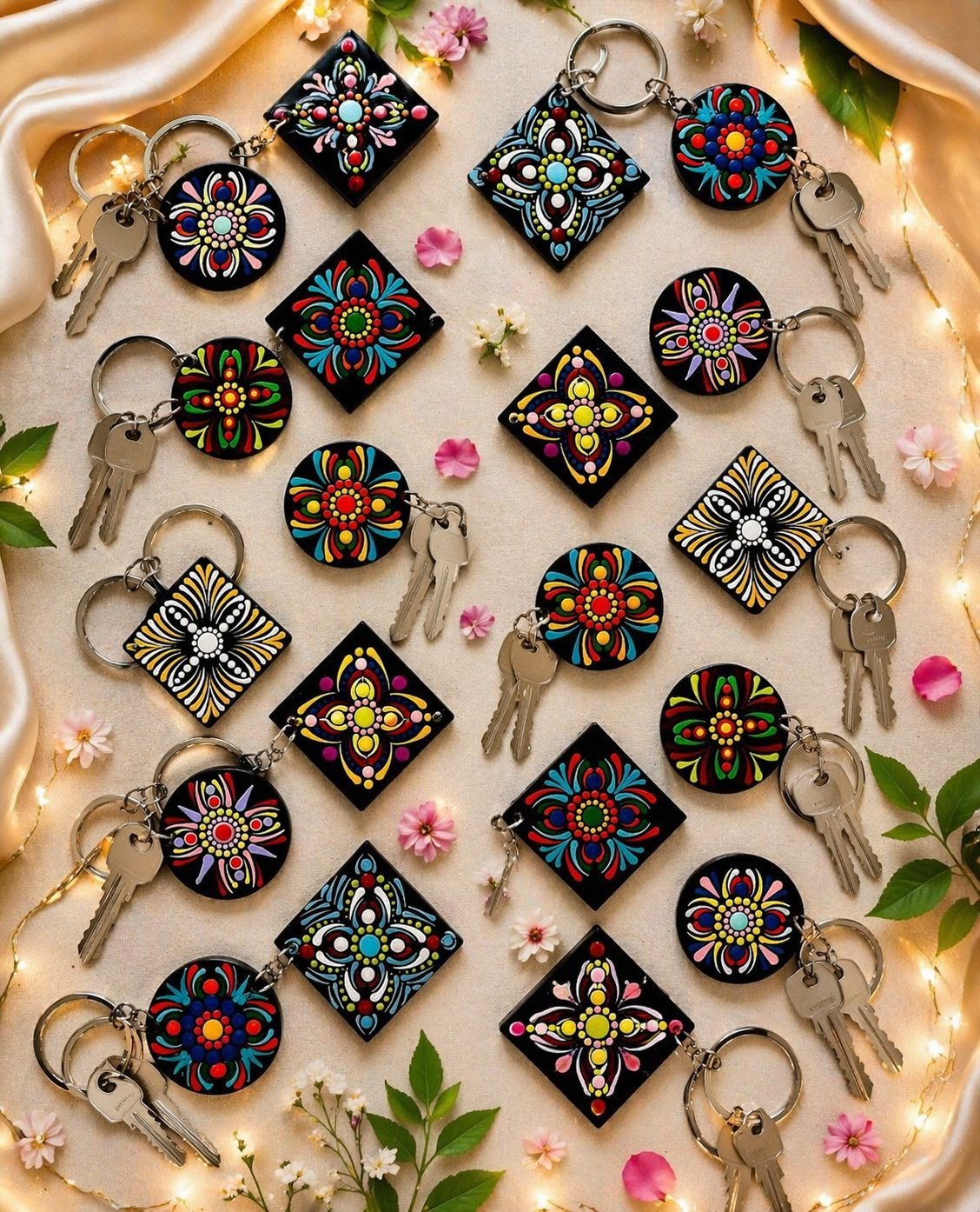Handpainted Key Rings