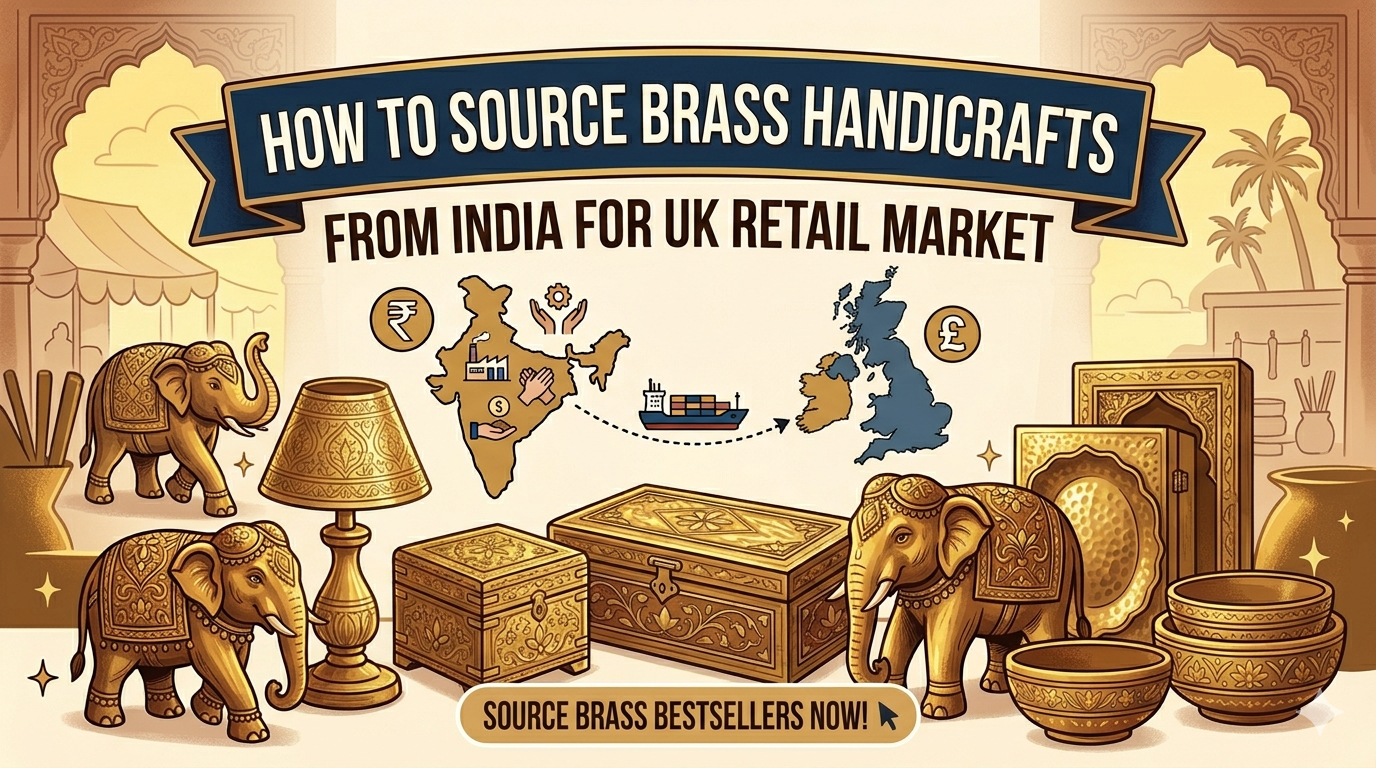 How to Source Brass Handicrafts from India for UK Retail Market