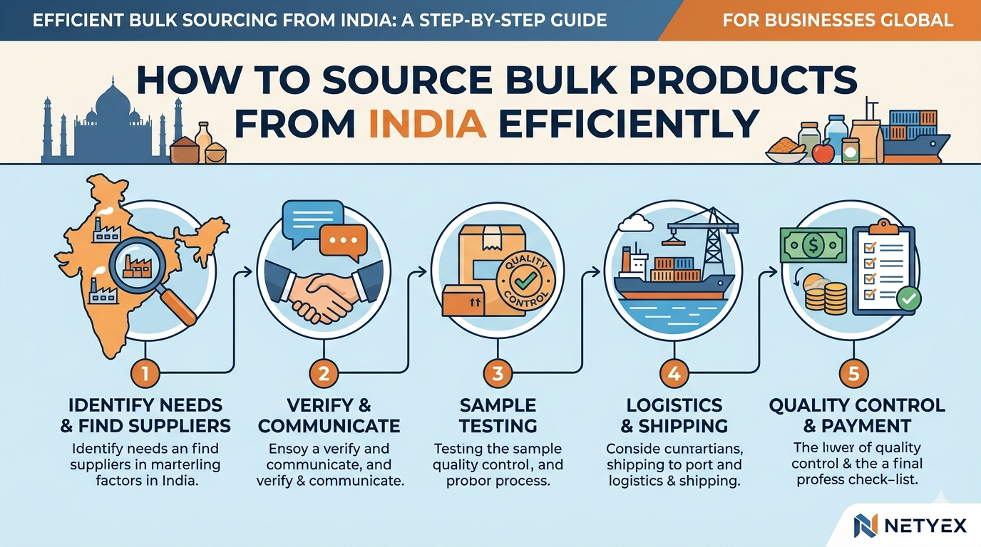 How to Source Bulk Products from India Efficiently