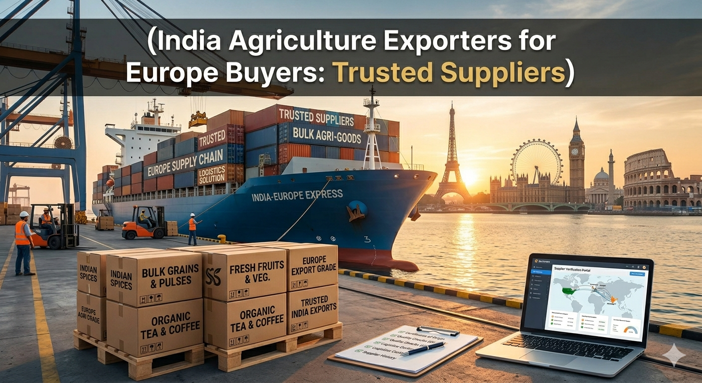 India Agriculture Exporters for Europe Buyers: Trusted Suppliers