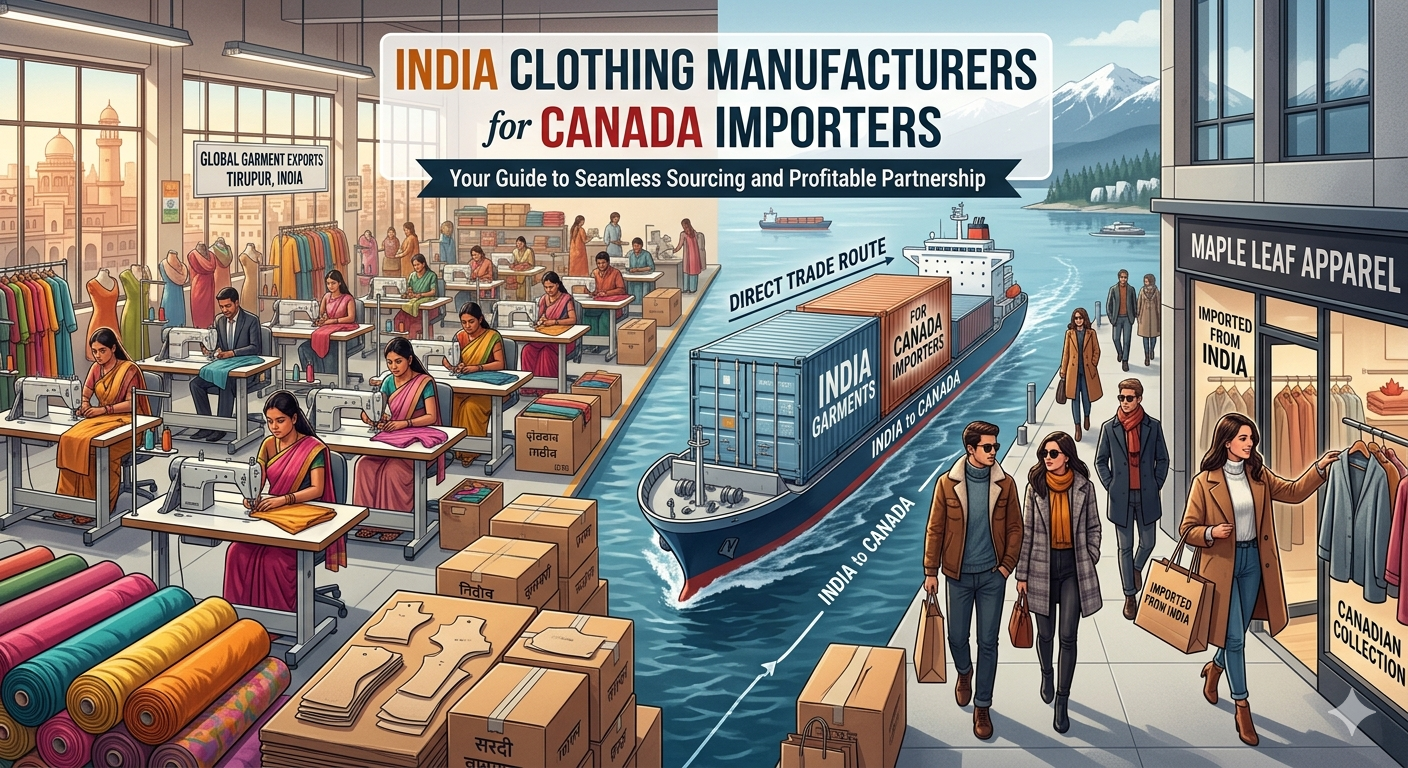 India Clothing Manufacturers for Canada Importers