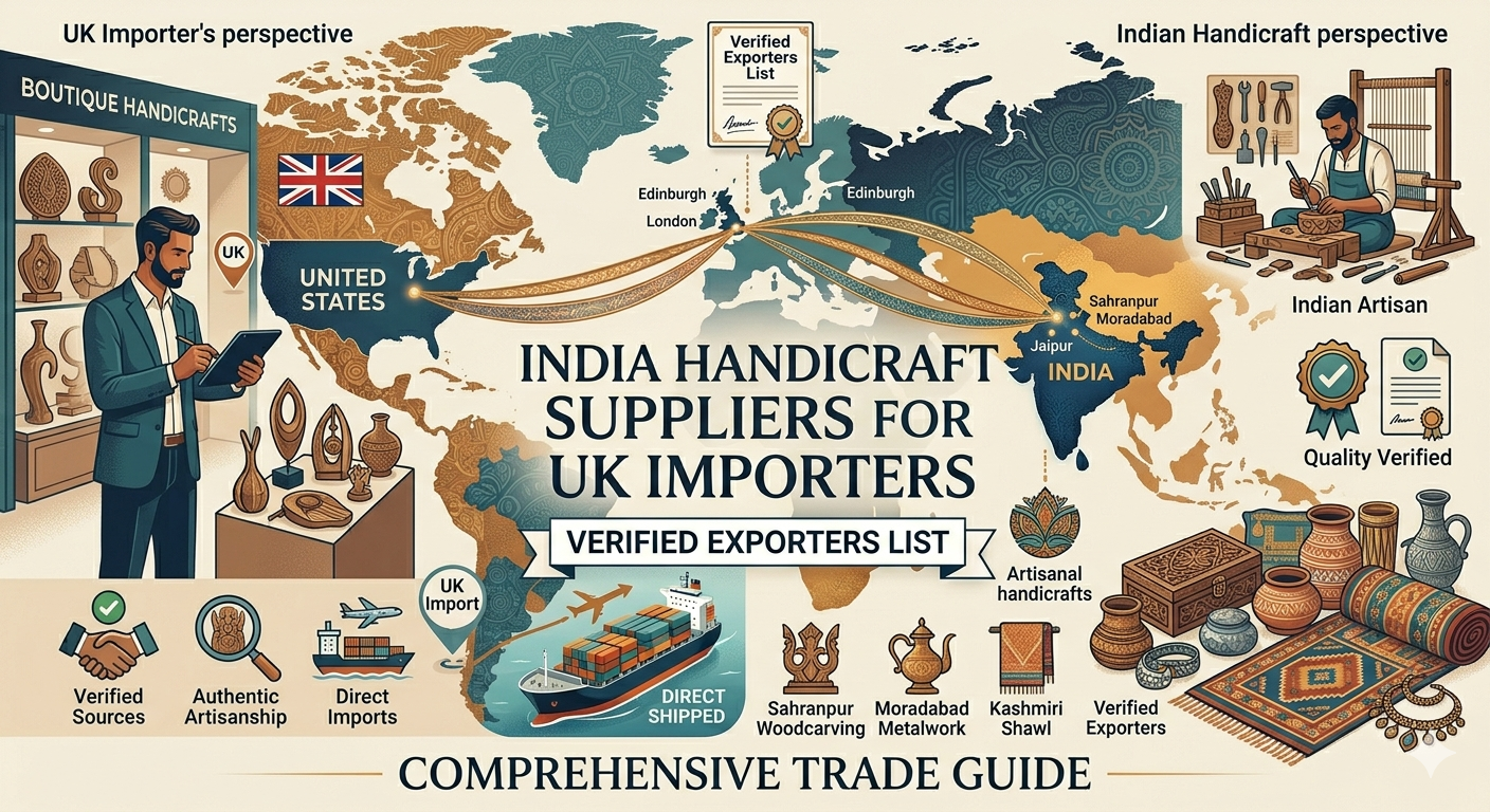 India Handicraft Suppliers for UK Importers: Verified Exporters List