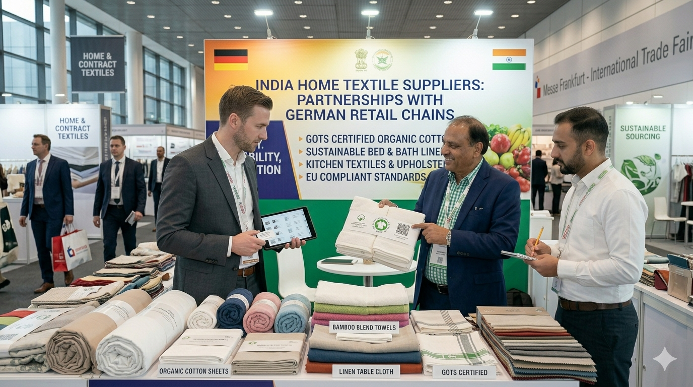India Home Textile Suppliers for Germany Retail Chains
