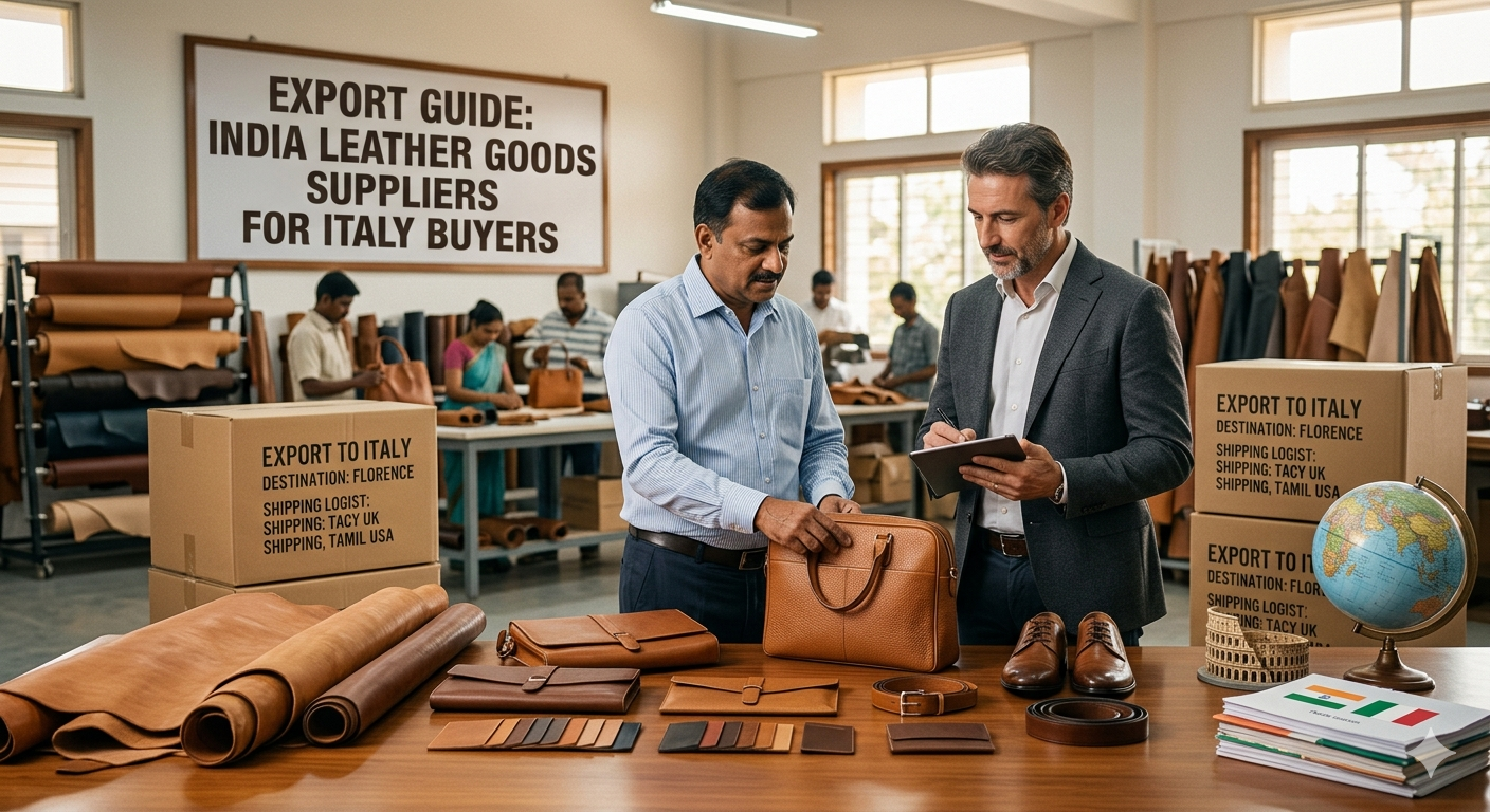India Leather Goods Suppliers for Italy Buyers: Export Guide
