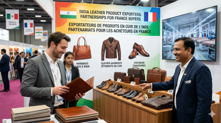 India Leather Product Exporters for France Buyers